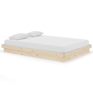 vidaXL Estructura de cama madera maciza 140x200 cm