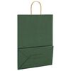 vidaXL Bolsas de papel con asas 250 uds verde 32x17x44 cm