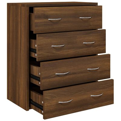 vidaXL Mueble de almacenaje con 4 cajones madera