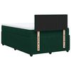 vidaXL Cama box spring con colch&oacute;n terciopelo verde oscuro 120x190 cm