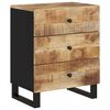 vidaXL Mesita de noche madera mango madera contrachapada 50x33x62 cm