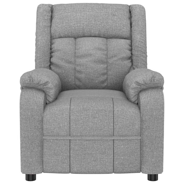 vidaXL Sill&oacute;n de masaje elevable tela gris claro