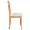 vidaXL Sillas de comedor con cojines 2uds madera maciza natural caucho