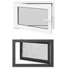 vidaXL Ventana de s&oacute;tano RISOR 90 x 70 cm PVC y vidrio Gris antracita
