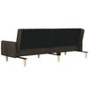 vidaXL Sof&aacute; cama de 2 plazas tela marr&oacute;n oscuro
