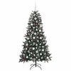 vidaXL &Aacute;rbol de Navidad artificial Verde 180 cm PVC, Pl&aacute;stico y Acero