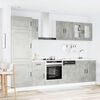 vidaXL Mueble cocina Kalmar gris hormig&oacute;n 8 pzas madera contrachapada