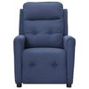 vidaXL Sillón de masaje elevable de tela azul