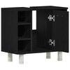 vidaXL Gabinete de Ba&ntilde;o con estante Roble Negro 60 x 32 x 54 cm