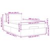 vidaXL Estructura cama otomana colch&oacute;n terciopelo gris claro 120x200cm