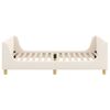 vidaXL Cama para niños con cabecero Crema 80 x 200 cm Tela de Oveja