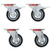 vidaXL Ruedas giratorias 4 unidades 75 mm