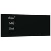 vidaXL Pizarra magn&eacute;tica de pared vidrio templado negro 50x20 cm