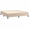 vidaXL Estructura cama sin colch&oacute;n cuero sint&eacute;tico capuchino 180x200cm