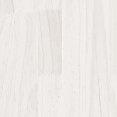 vidaXL Armario auxiliar madera maciza de pino blanco 60x36x65 cm