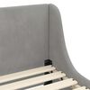 vidaXL Cama para niños con cabecero Gris Claro 80 x 200 cm Terciopelo