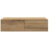 vidaXL Estante de pared cajones madera contrachapada roble artesanal