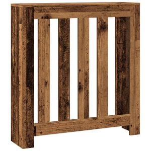 vidaXL Cubierta de radiador madera color envejecido 78x20x82 cm