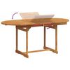 vidaXL Juego comedor de jard&iacute;n 5 pzas madera maciza acacia y textileno