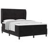 vidaXL Cama tipo Box Spring con colch&oacute;n Negro 200 x 140 cm Poli&eacute;ster