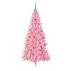 vidaXL &Aacute;rbol de Navidad con 300 LED con soporte Rosa 210 cm PVC