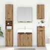 vidaXL Juego de muebles de ba&ntilde;o con caj&oacute;n 5 pcs Roble artesanal