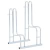 vidaXL Soporte para 2 bicicletas suelo independiente acero galvanizado