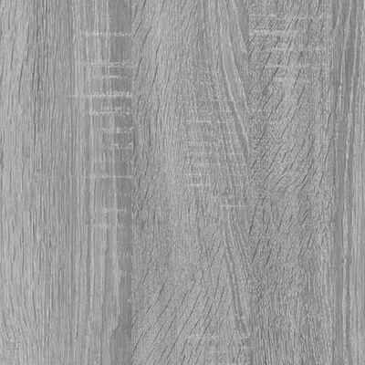 vidaXL Armario de microondas contrachapada gris Sonoma 60x57x207 cm