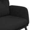 vidaXL Sillón de relax de cuero sintético de ante negro