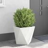vidaXL Jardinera 2 pcs 50 x 50 x 50 cm Acero