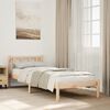vidaXL Cama extralarga sin colch&oacute;n madera maciza de pino 100x210 cm