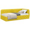 vidaXL Estructura de cama en esquina Amarillo 90 x 190 cm Terciopelo