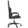 vidaXL Silla gaming cuero sint&eacute;tico negro