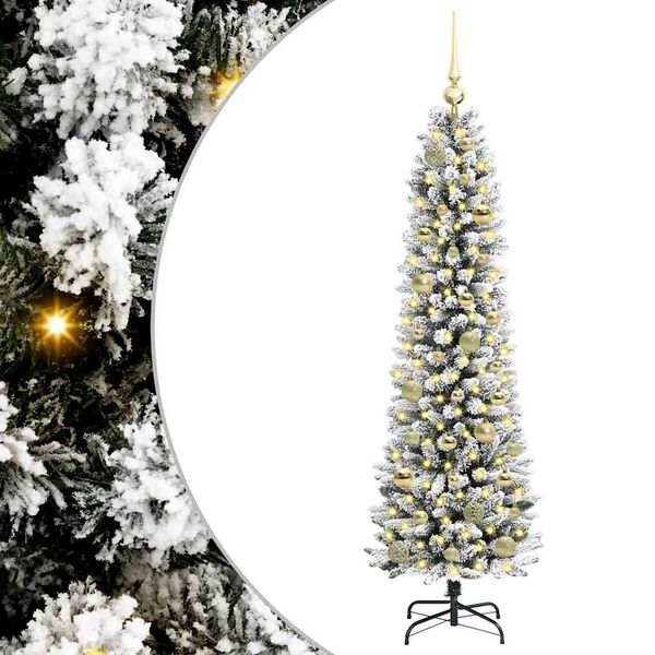 vidaXL &Aacute;rbol de Navidad artificial 150 cm PVC, Metal y Pl&aacute;stico