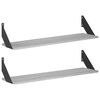 vidaXL Estanter&iacute;as de pared 2 uds. Sonoma gris 80 x 20 x 17 cm