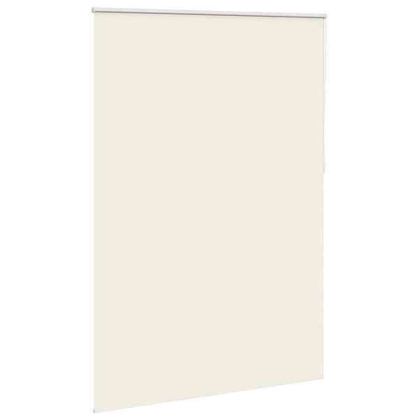vidaXL Estor enrollable opaco 144,4x230 cm, tela, ancho 140 cm, blanco roto
