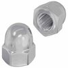 vidaXL Tuercas Acorn Hexagonales 2 pcs Plateado m8 Metal