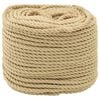 vidaXL Cuerda para barco 5 mm 25 m Natural