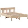 vidaXL Estructura de cama sin colch&oacute;n madera maciza de pino 140x190 cm