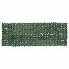 vidaXL Toldo para balc&oacute;n con hojas verde oscuro 300x100 cm