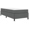 vidaXL Cama tipo Box Spring Gris oscuro 90 x 190 cm tela