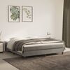 vidaXL Cama box spring con colch&oacute;n terciopelo gris claro 160x200 cm