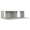 vidaXL Set de muebles de sal&oacute;n 3 pzas madera ingenier&iacute;a gris hormig&oacute;n