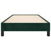 vidaXL Estructura de cama sin colch&oacute;n terciopelo verde oscuro 80x200cm