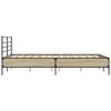 vidaXL Estructura cama madera ingenier&iacute;a metal roble Sonoma 120x190 cm