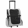 vidaXL Carrito para mascotas 3 en 1, dise&ntilde;o gris, 48 x 32 x (57-106) cm, tela Oxford