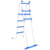 vidaXL Escalera de seguridad de piscina elevada 3 pelda&ntilde;os 122 cm
