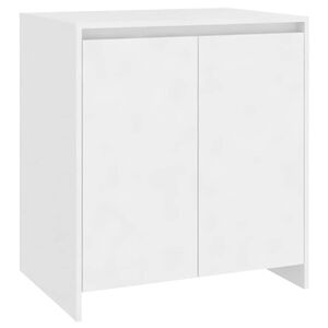 vidaXL Aparador de madera contrachapada blanco 70x41x75 cm