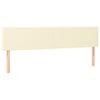 vidaXL Cabeceros crema 160x5x78/88 cm cuero sint&eacute;tico
