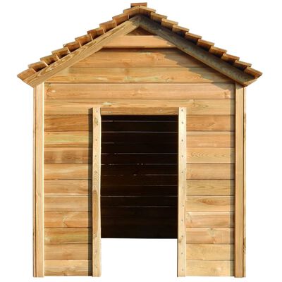 vidaXL Casa de juegos de jardín madera de pino 123x120x146 cm